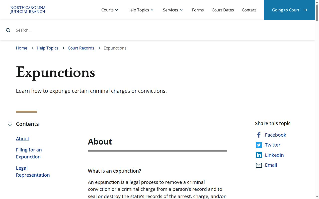 North Carolina expunction guidance affecting Pitt County released inmate mugshots